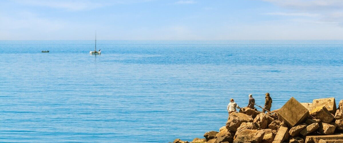 Рыбалка на Черном море с берега